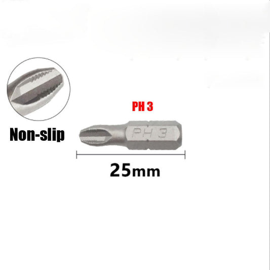 25mm Magnetic Hex Shank Screwdriver Bit Set - 6 Piece