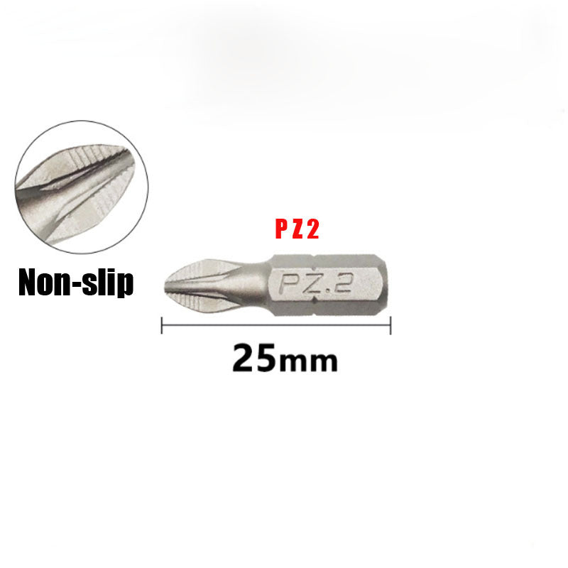 25mm Magnetic Hex Shank Screwdriver Bit Set - 6 Piece