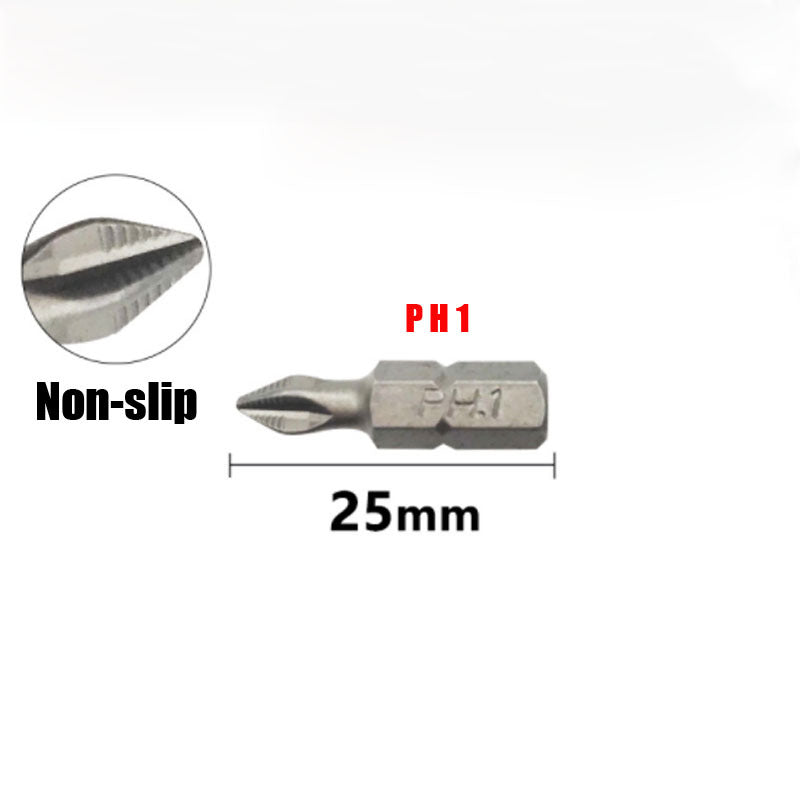 25mm Magnetic Hex Shank Screwdriver Bit Set - 6 Piece