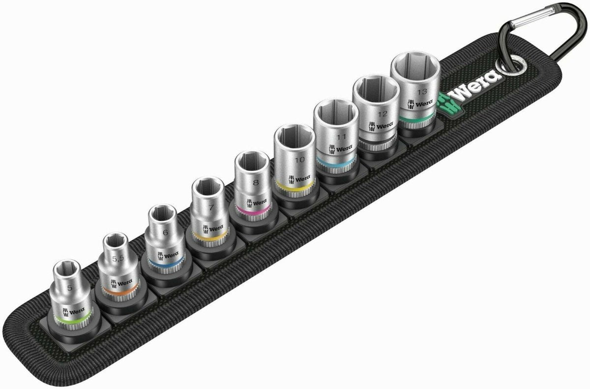 Wera 8790 HMA Belt 4 Zyklop Socket Belt Set 1/4" Drive Metric