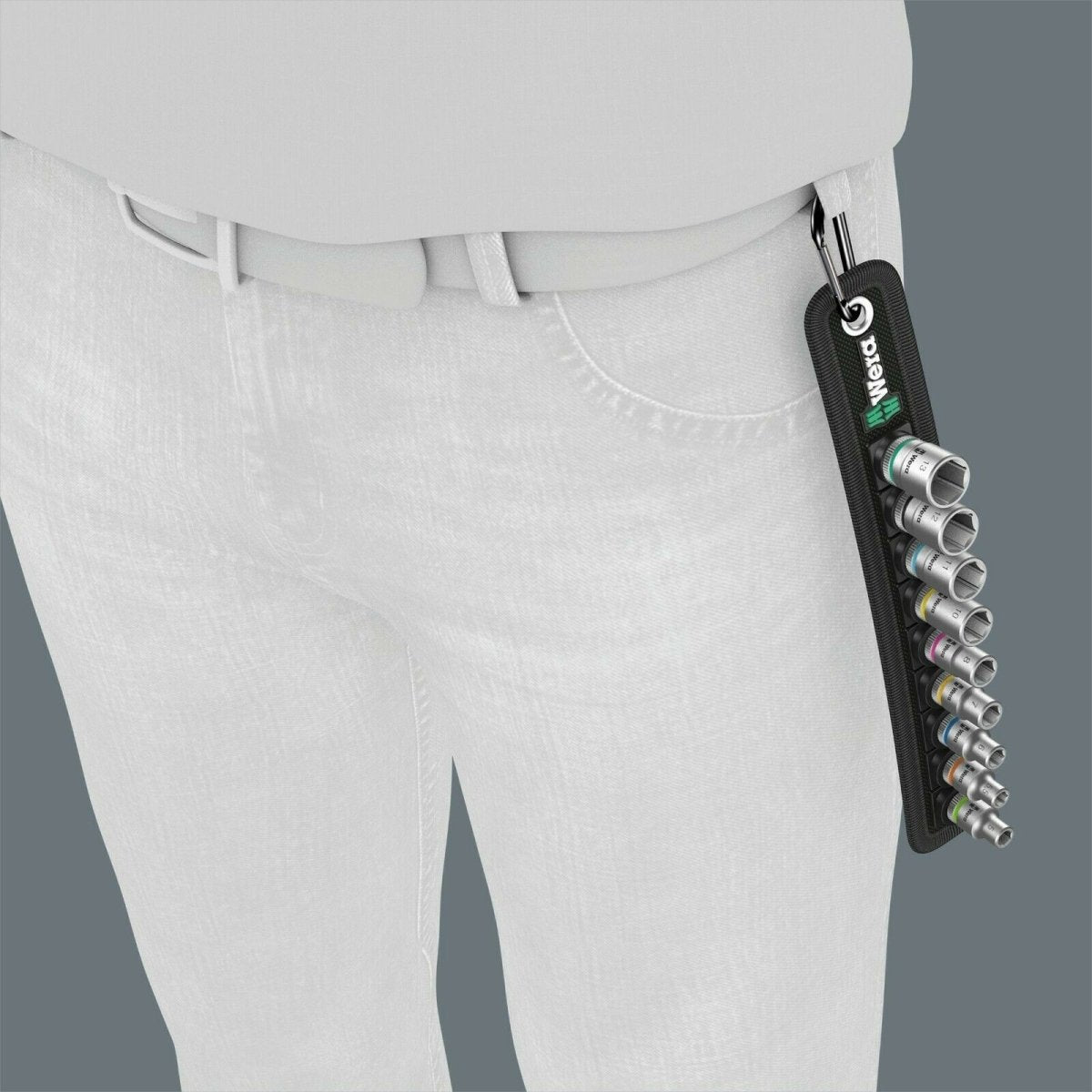 Wera 8790 HMA Belt 4 Zyklop Socket Belt Set 1/4" Drive Metric